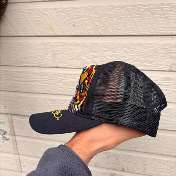 ED HARDY energy drink tiger lion hat embroided snapback - Picture 6 of 6